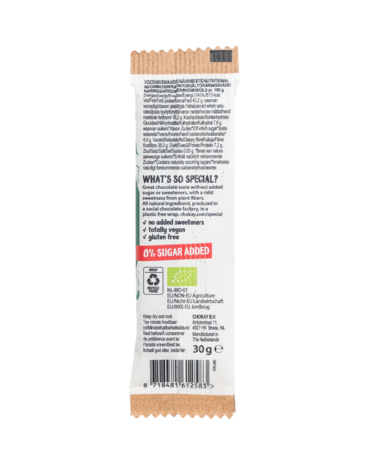 Chokay Økologisk Snack: Mørk Sjokolade og Hasselnøtter