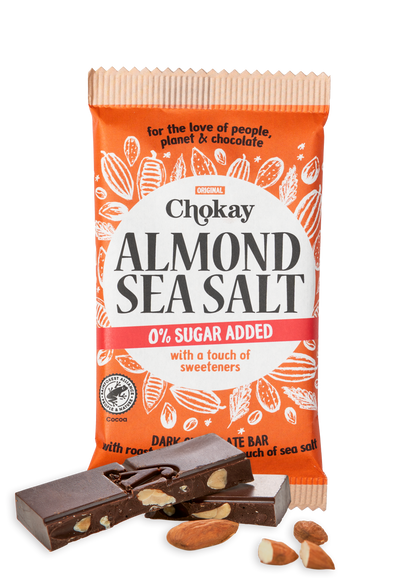 Chokay Mørk Sjokolade med Mandel og Sjøsalt