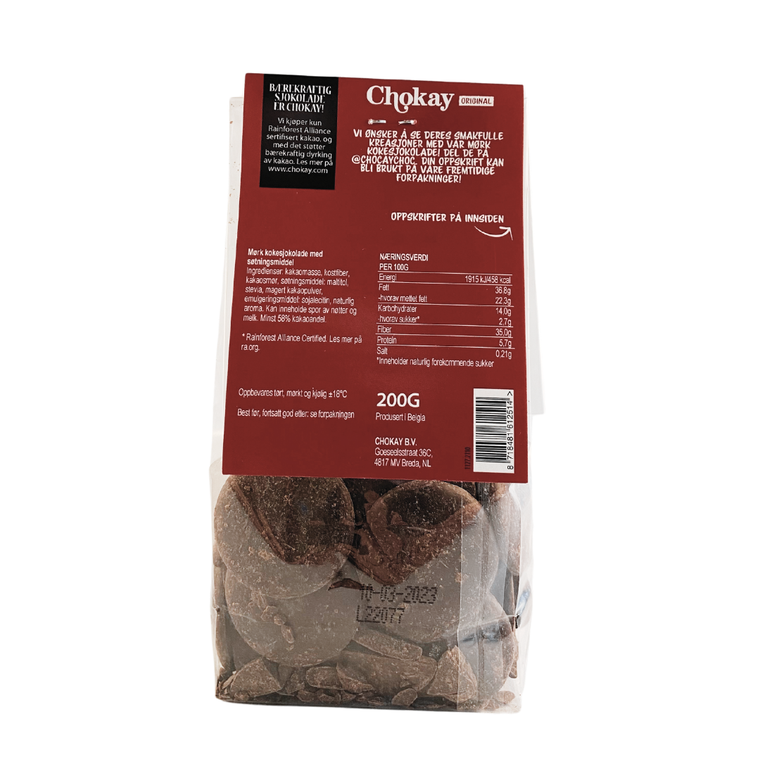 Chokay Mørk Kokesjokolade, 150g