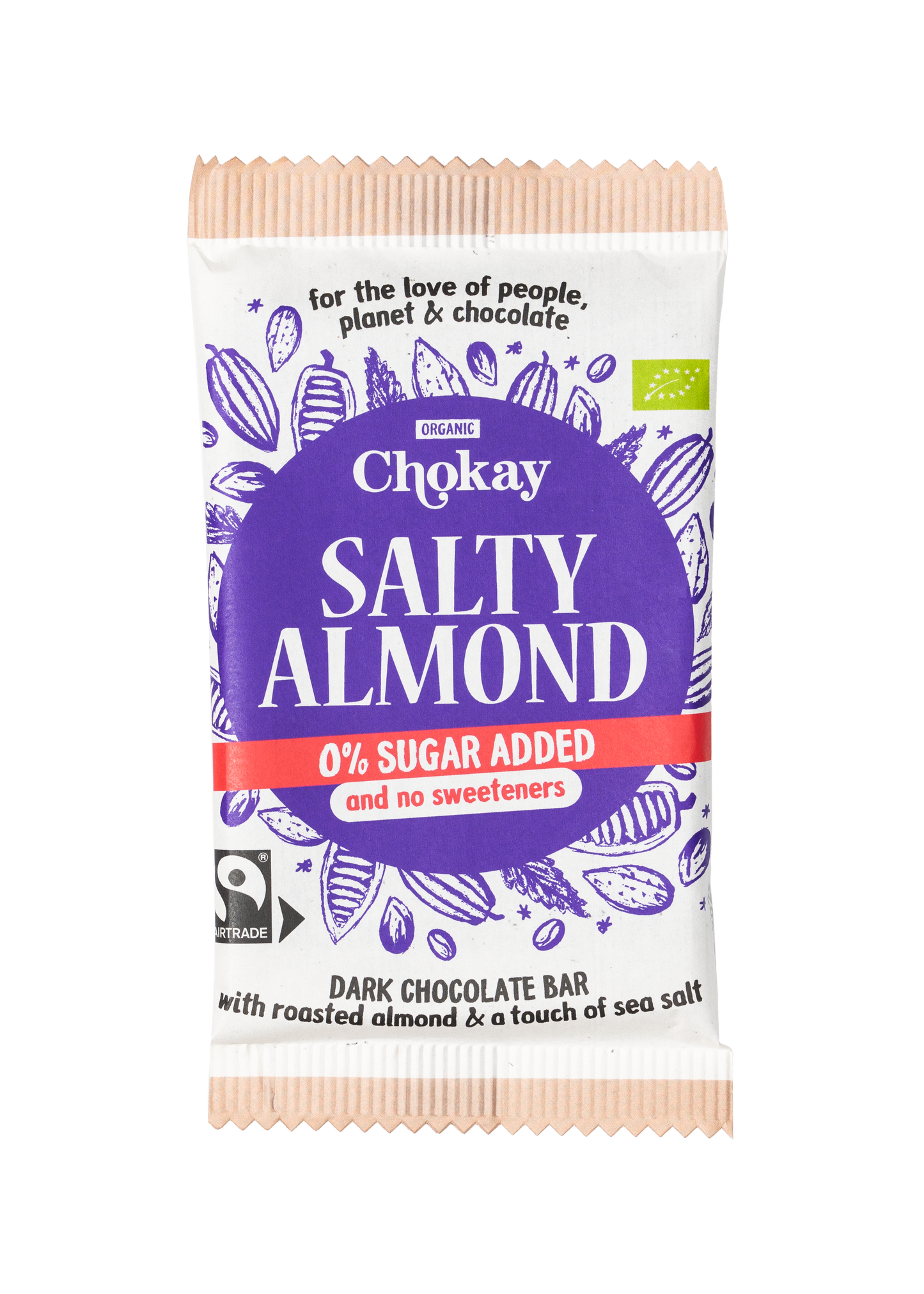 Chokay Økologisk Mørk Sjokolade med Mandler og Sjøsalt