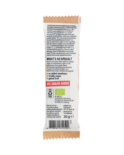 Chokay Økologisk Snack: Extra Mørk Sjokolade, Peanøtter og Karamel