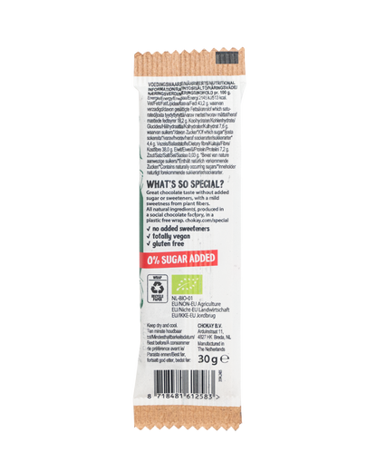 Chokay Økologisk Snack: Mørk Sjokolade og Hasselnøtter