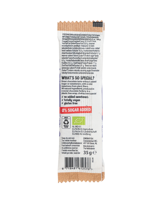 Chokay Økologisk Snack: Mørk Sjokolade med Mandler og Sjøsalt